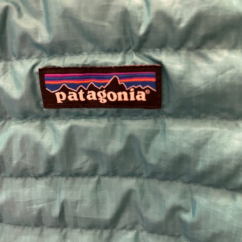 Patagonia Down Shirt Jacket Women XS Teal Blue Packable Puffer 84750 Ultralight - Picture 4 of 9